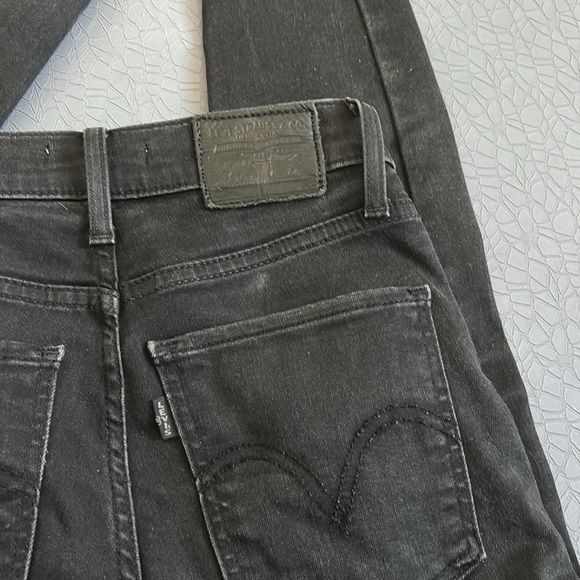 Levi’s Mile High Super Skinny Black Jeans Size 25 - Picture 8 of 8